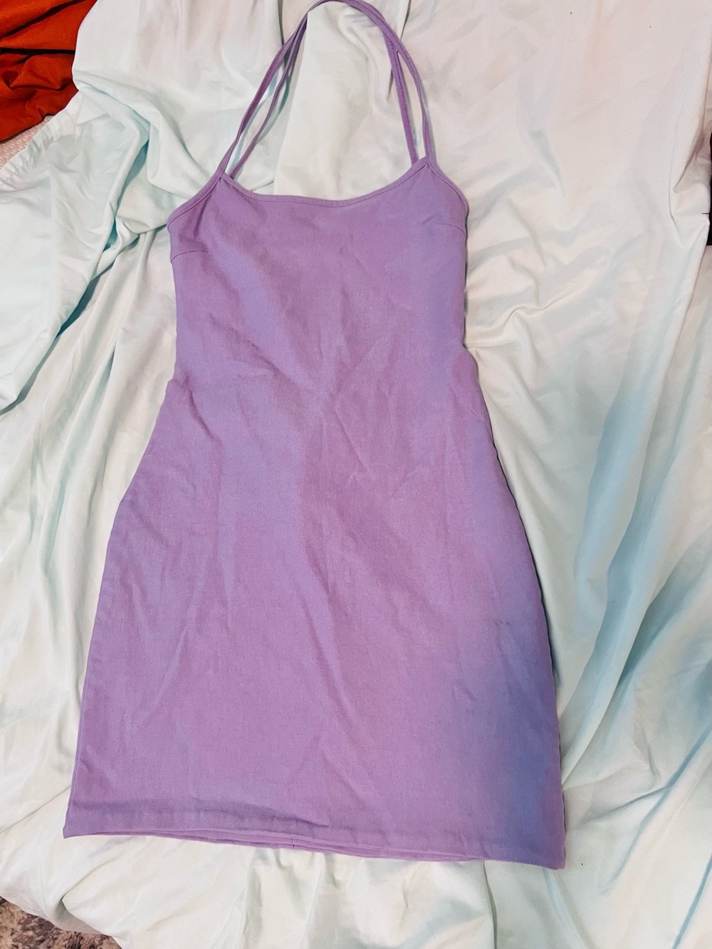 Tiger Mist Lilac Double-Spaghetti Strap Dress